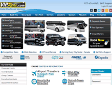 Tablet Screenshot of charterbuslimousines.com